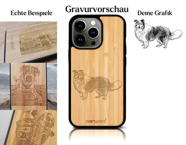 INDIVIDUELL iPhone 15 Pro Bambus-Kunststoff